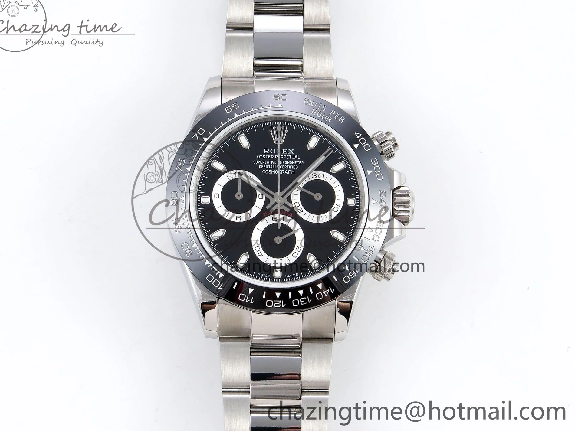 MiroTime 0322 Breathable Daytona 116500 JDF 1:1 Best Edition 904L Steel Black Dial on SS Bracelet A 1337